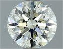 Natural Diamond 1.51 Carats, Round with Excellent Cut, L Color, VS2 Clarity and Certified by IGI