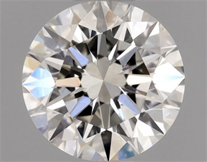 Picture of Natural Diamond 0.51 Carats, Round with Excellent Cut, H Color, VS1 Clarity and Certified by GIA