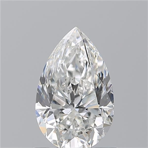 Picture of Natural Diamond 0.91 Carats, Pear with  Cut, F Color, SI1 Clarity and Certified by GIA