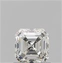 Natural Diamond 0.91 Carats, Asscher with  Cut, J Color, VVS2 Clarity and Certified by GIA