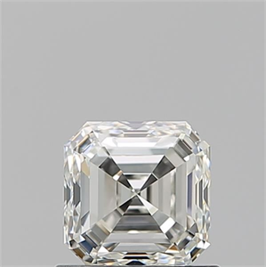 Picture of Natural Diamond 0.91 Carats, Asscher with  Cut, J Color, VVS2 Clarity and Certified by GIA