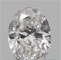 Natural Diamond 0.21 Carats, Oval with  Cut, D Color, SI2 Clarity and Certified by IGI