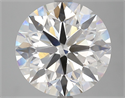 Lab Grown Diamond 6.36 Carats, Round with Ideal Cut, G Color, VS1 Clarity and Certified by IGI