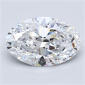 Diamante Natural 3.01 quilates, Ovalado , Color D, claridad VVS2 y certificado GIA
