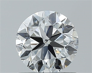 Picture of Natural Diamond 0.90 Carats, Round with Very Good Cut, F Color, IF Clarity and Certified by GIA