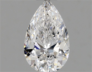 Picture of Natural Diamond 0.60 Carats, Pear with  Cut, D Color, VVS1 Clarity and Certified by GIA