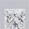Natural Diamond 1.00 Carats, Princess with  Cut, G Color, SI2 Clarity and Certified by GIA