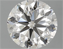 Natural Diamond 0.70 Carats, Round with Very Good Cut, G Color, VVS2 Clarity and Certified by GIA