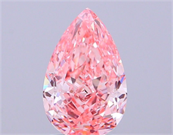 Picture of Lab Grown Diamond 2.05 Carats, Pear with  Cut, Fancy Vivid Pink Color, VS1 Clarity and Certified by IGI