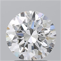 Natural Diamond 2.52 Carats, Round with Excellent Cut, G Color, VVS1 Clarity and Certified by GIA