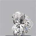 Natural Diamond 0.50 Carats, Heart with  Cut, H Color, SI1 Clarity and Certified by GIA
