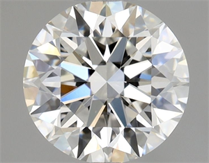 Picture of Natural Diamond 0.77 Carats, Round with Excellent Cut, F Color, VVS1 Clarity and Certified by GIA