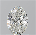 Natural Diamond 0.90 Carats, Oval with  Cut, H Color, VS2 Clarity and Certified by GIA