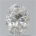 Natural Diamond 0.70 Carats, Oval with  Cut, G Color, VVS1 Clarity and Certified by GIA