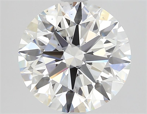 Picture of Natural Diamond 2.03 Carats, Round with Excellent Cut, G Color, VS2 Clarity and Certified by GIA