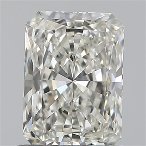 Picture of Natural Diamond 0.91 Carats, Radiant with  Cut, J Color, SI1 Clarity and Certified by GIA