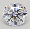 Lab Grown Diamond 1.55 Carats, Round with Excellent Cut, D Color, IF Clarity and Certified by GIA