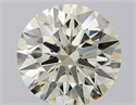 Natural Diamond 1.30 Carats, Round with Excellent Cut, K Color, VS1 Clarity and Certified by IGI