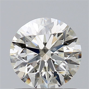 Picture of Natural Diamond 1.01 Carats, Round with Excellent Cut, I Color, I1 Clarity and Certified by GIA