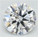 Lab Grown Diamond 2.34 Carats, Round with Excellent Cut, D Color, VVS1 Clarity and Certified by GIA