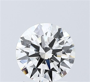 Picture of Lab Grown Diamond 1.55 Carats, Round with Ideal Cut, F Color, VVS2 Clarity and Certified by IGI