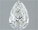 Natural Diamond 1.73 Carats, Pear with  Cut, G Color, SI1 Clarity and Certified by IGI