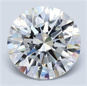 Diamante Natural 3.01 quilates, Redondo , Color G, claridad SI1 y certificado GIA