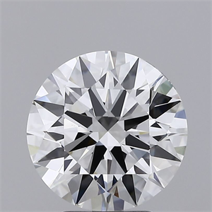 Picture of Lab Grown Diamond 3.61 Carats, Round with Ideal Cut, F Color, VVS2 Clarity and Certified by IGI