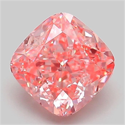 Picture of Lab Grown Diamond 2.07 Carats, CUSHION MODIFIED with  Cut, Fancy Vivid Pink Color, VVS2 Clarity and Certified by IGI