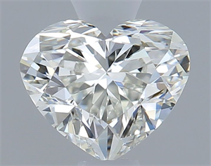 Picture of Natural Diamond 0.50 Carats, Heart with  Cut, I Color, VS2 Clarity and Certified by GIA