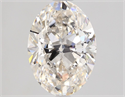 Natural Diamond 1.30 Carats, Oval with  Cut, J Color, VVS1 Clarity and Certified by GIA