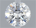 Natural Diamond 0.70 Carats, Round with Excellent Cut, D Color, VVS1 Clarity and Certified by GIA