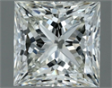 Natural Diamond 0.70 Carats, Princess with  Cut, I Color, IF Clarity and Certified by IGI