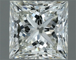 Picture of Natural Diamond 0.70 Carats, Princess with  Cut, I Color, IF Clarity and Certified by IGI