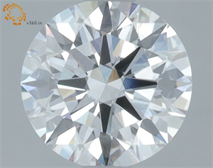 Picture of Lab Grown Diamond 1.05 Carats, Round with Ideal Cut, E Color, VVS2 Clarity and Certified by IGI