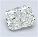 Natural Diamond 2.52 Carats, Radiant with  Cut, I Color, SI1 Clarity and Certified by GIA