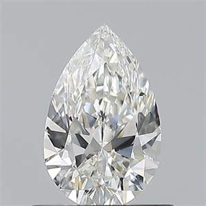 Picture of Natural Diamond 0.59 Carats, Pear with  Cut, G Color, VS1 Clarity and Certified by GIA