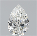 Natural Diamond 0.59 Carats, Pear with  Cut, G Color, VS1 Clarity and Certified by GIA