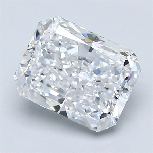 Foto Diamante Natural 2.70 quilates, Radiante , Color D, claridad SI1 y certificado GIA de