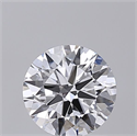 Lab Grown Diamond 1.02 Carats, Round with Ideal Cut, D Color, VVS2 Clarity and Certified by IGI