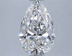 Picture of Natural Diamond 0.72 Carats, Pear with  Cut, E Color, VS1 Clarity and Certified by GIA