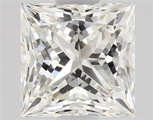 Picture of Natural Diamond 0.59 Carats, Princess with  Cut, I Color, VVS1 Clarity and Certified by GIA