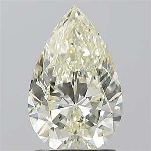 Picture of Natural Diamond 1.50 Carats, Pear with  Cut, K Color, SI1 Clarity and Certified by IGI