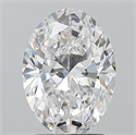 Natural Diamond 2.02 Carats, Oval with  Cut, D Color, SI1 Clarity and Certified by GIA