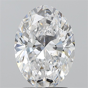 Picture of Natural Diamond 2.02 Carats, Oval with  Cut, D Color, SI1 Clarity and Certified by GIA