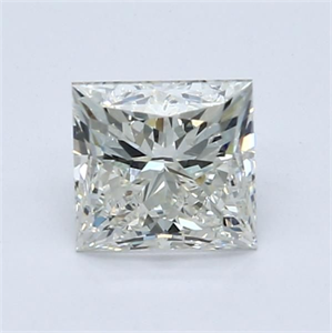 Picture of Natural Diamond 1.01 Carats, Princess with  Cut, J Color, VS1 Clarity and Certified by GIA