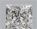 Natural Diamond 0.70 Carats, Princess with  Cut, F Color, SI2 Clarity and Certified by GIA