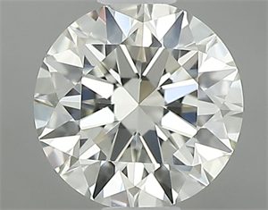 Picture of Natural Diamond 0.51 Carats, Round with Very Good Cut, L Color, VVS1 Clarity and Certified by GIA