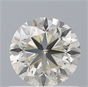 Natural Diamond 0.61 Carats, Round with Excellent Cut, J Color, VS2 Clarity and Certified by IGI
