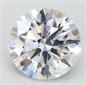 Lab Grown Diamond 2.85 Carats, Round with Ideal Cut, D Color, IF Clarity and Certified by IGI